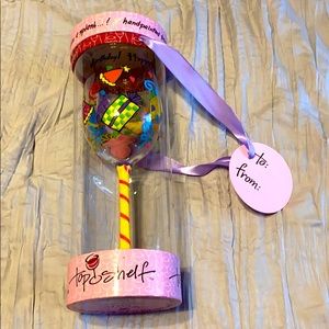 Hand-painted “Happy Birthday” Wine Glass